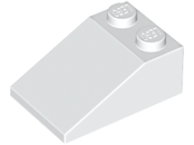 LEGO® los onderdeel Dakpan Algemeen in kleur Wit 3298