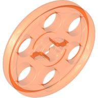Plaatje in Gallery viewer laden, LEGO® los onderdeel Wiel Doorzichtig Neon Oranje 4185