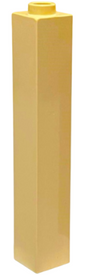 LEGO® los onderdeel Steen in kleur Licht Geel 2453a