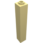 LEGO® los onderdeel Steen in kleur Licht Geel 2453a