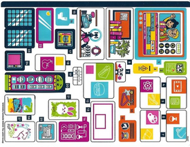 LEGO® stickervel set 41731-1 Heartlake International School, vel 1