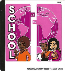 LEGO® stickervel set 41731-1 Heartlake International School, vel 2