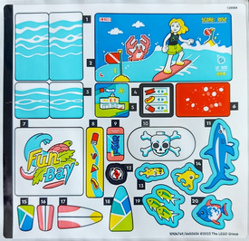 LEGO® stickervel set 41737-1 Beach Amusement Park