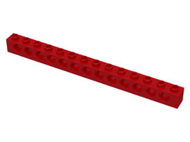 LEGO® los onderdeel Technische Steen in kleur Rood 32018