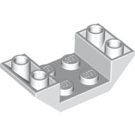Plaatje in Gallery viewer laden, LEGO® los onderdeel Dakpan Omgekeerd in kleur Wit 4871