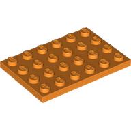 LEGO® los onderdeel Plaat Algemeen in kleur Oranje 3032