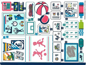 LEGO® stickervel set 41744-1 Sports Centre