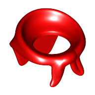 LEGO® los onderdeel Lijf Accessoire in kleur Rood 30133