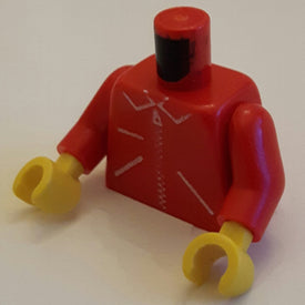 LEGO® los onderdeel Lijf met Motief in kleur Rood 973p13c01