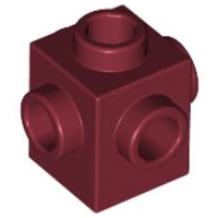 Plaatje in Gallery viewer laden, LEGO® los onderdeel Steen Aangepast in kleur Donkerrood 4733