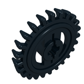LEGO® los onderdeel Technische Tandwiel in kleur Zwart 3650b