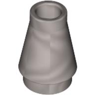 Plaatje in Gallery viewer laden, LEGO® los onderdeel Kegel in kleur Parel Lichtgrijs 4589