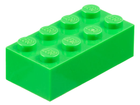 LEGO® los onderdeel Steen in kleur Fel Groen 3001