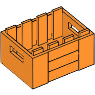 LEGO® los onderdeel Container in kleur Oranje 30150