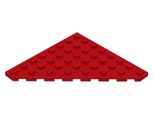 Plaatje in Gallery viewer laden, LEGO® los onderdeel Wig Plaat in kleur Rood 30504