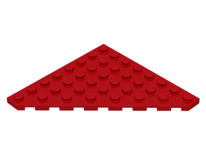 LEGO® los onderdeel Wig Plaat in kleur Rood 30504