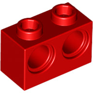 Plaatje in Gallery viewer laden, LEGO® los onderdeel Technische Steen in kleur Rood 32000