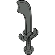 Plaatje in Gallery viewer laden, LEGO® los onderdeel Wapen in kleur Donkergrijs 43887
