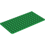 LEGO® los onderdeel Grondplaat in kleur Groen 3865
