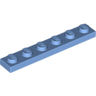 LEGO® los onderdeel Plaat Algemeen Medium Blauw 3666