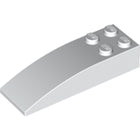 LEGO® los onderdeel Dakpan Gebogen in kleur Wit 44126