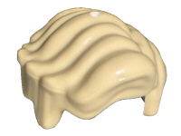 Plaatje in Gallery viewer laden, LEGO® los onderdeel Haar in kleur Geelbruin 43751