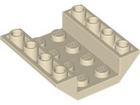 LEGO® los onderdeel Dakpan Omgekeerd in kleur Geelbruin 4854