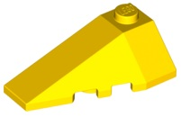 LEGO® los onderdeel Wig in kleur Geel 43710