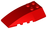 LEGO® los onderdeel Wig in kleur Rood 43712