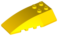 LEGO® los onderdeel Wig in kleur Geel 43712