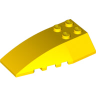 LEGO® los onderdeel Wig in kleur Geel 43712