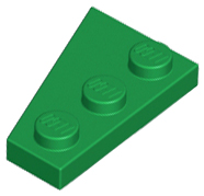 LEGO® los onderdeel Wig Plaat in kleur Groen 43722