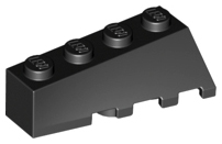 LEGO® los onderdeel Wig in kleur Zwart 43721