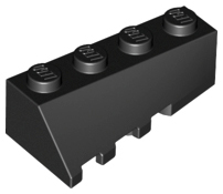 LEGO® los onderdeel Wig in kleur Zwart 43720