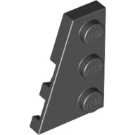 LEGO® los onderdeel Wig Plaat in kleur Zwart 43723