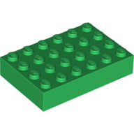 LEGO® los onderdeel Steen in kleur Groen 2356