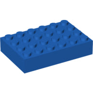 Plaatje in Gallery viewer laden, LEGO® los onderdeel Steen in kleur Blauw 2356