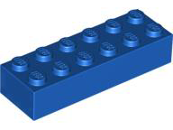 Plaatje in Gallery viewer laden, LEGO® los onderdeel Steen in kleur Blauw 2456