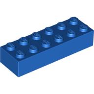 Plaatje in Gallery viewer laden, LEGO® los onderdeel Steen in kleur Blauw 2456