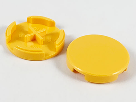 LEGO® los onderdeel Tegel Rond in kleur Lichtoranje 4150