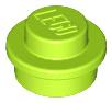 Plaatje in Gallery viewer laden, LEGO® los onderdeel Plaat Rond in kleur Limoen 4073