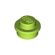 Plaatje in Gallery viewer laden, LEGO® los onderdeel Plaat Rond in kleur Limoen 4073