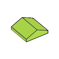 Plaatje in Gallery viewer laden, LEGO® los onderdeel Dakpan Algemeen in kleur Limoen 3300