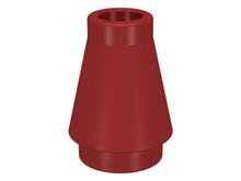 Plaatje in Gallery viewer laden, LEGO® los onderdeel Kegel in kleur Donkerrood 4589