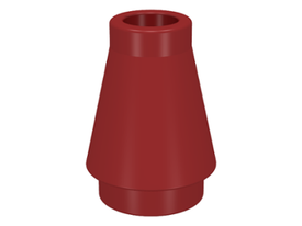 LEGO® los onderdeel Kegel in kleur Donkerrood 4589