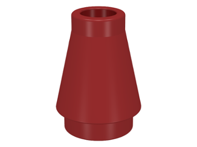 LEGO® los onderdeel Kegel in kleur Donkerrood 4589
