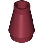 LEGO® los onderdeel Kegel in kleur Donkerrood 4589