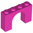 LEGO® los onderdeel Steen Boog in kleur Donker Roze 6182