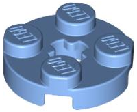 LEGO® los onderdeel Plaat Rond in kleur Medium Blauw 4032