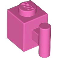 Plaatje in Gallery viewer laden, LEGO® los onderdeel Steen Aangepast Donker Roze 2921